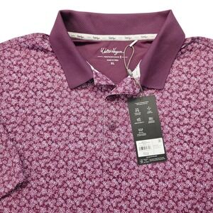NWT Walter Hagen Performance 11 Short Sleeve Polo Golf Shirt Mens XL Burgundy